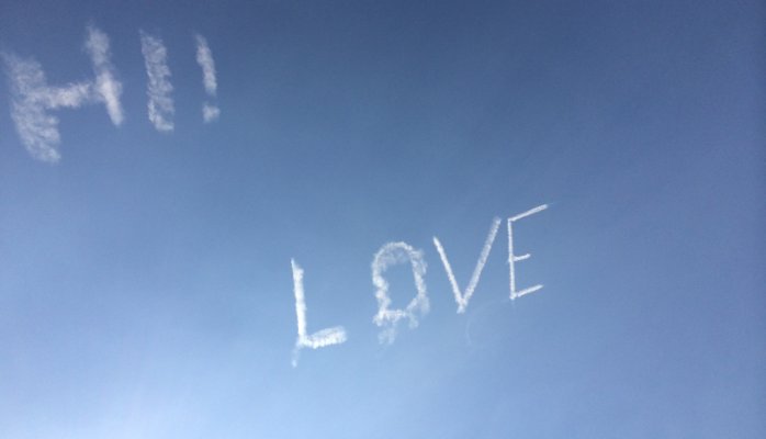 LOVE in the sky