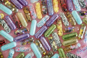 Magic glitter pills